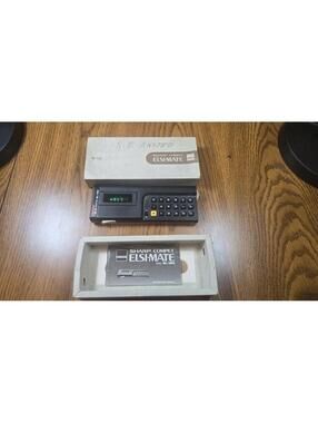 Vintage Sharp Compet Elsi-Mate EL-120 Calculator with Original Box and Manual